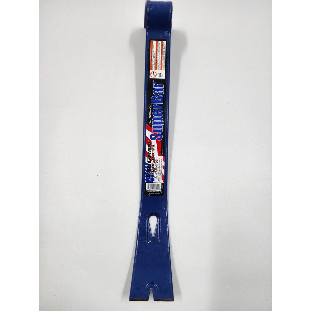 Vaughan B215 SuperBar 15 Inch Blue Steel Pry Bar Utility Tool Made in USA